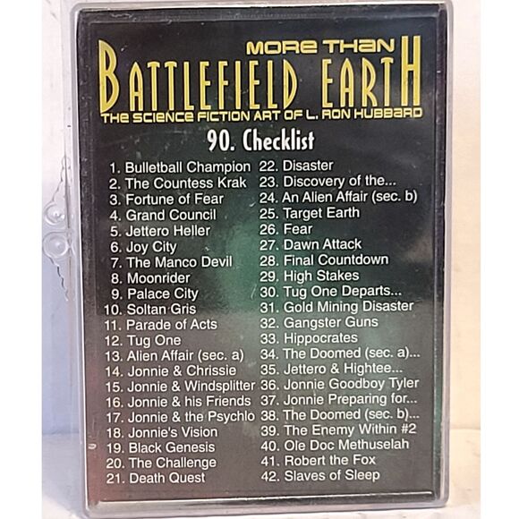L. Ron Hubbard 1995 More Than Battlefield Earth Fantasy Sci-Fi Cards Base Set - Picture 2 of 3
